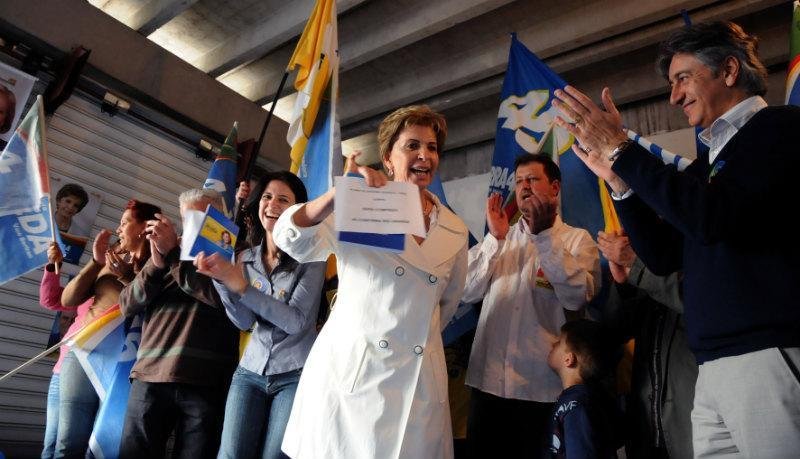 Yeda faz campanha em Gravata&iacute; e Cachoeirinha
