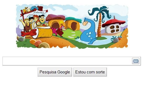 Google presta tributo aos Flintstones em seu cinquenten&aacute;rio