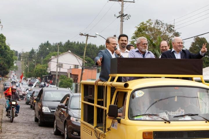 Governador eleito esteve em Novo Hamburgo, Sapiranga e Taquara neste s&aacute;bado