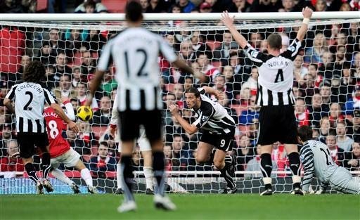 Arsenal perde para o Newcastle em casa