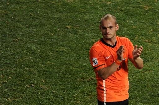 Advers&aacute;rio colorado no Mundial, Sneijder se diz exausto e revela ter anemia
