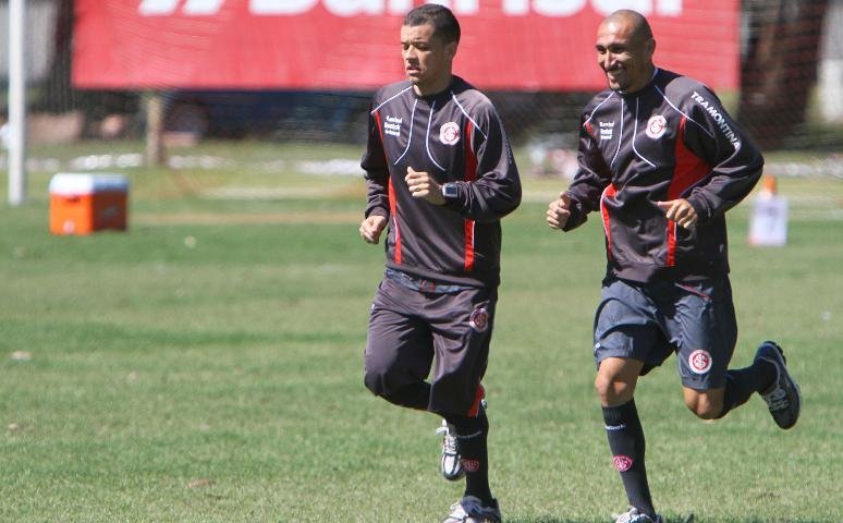 Gui&ntilde;azu durante o treino desta quinta-feira
