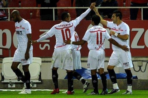 Luis Fabiano marcou na vit&oacute;ria do Sevilla