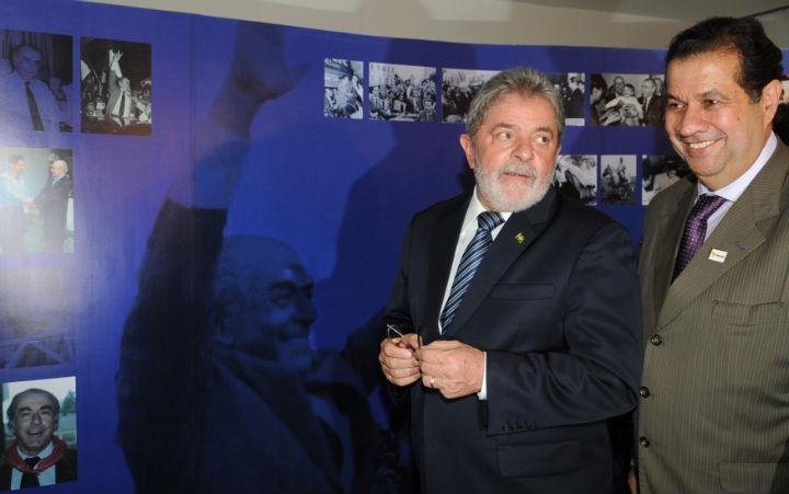 Lula e o ministro do Trabalho e Emprego, Carlos Lupi