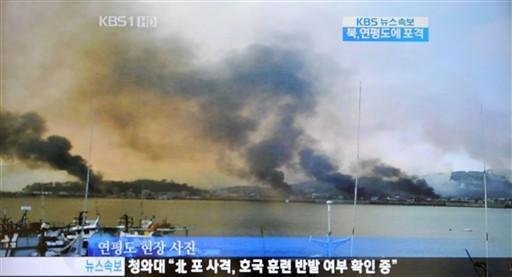Ataque da Coreia do Norte contra ilha sul-coreana deixa pa&iacute;ses em alerta m&aacute;ximo
