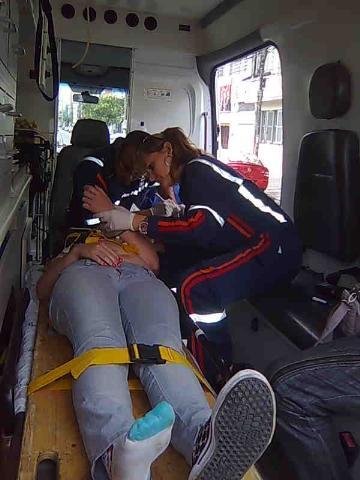 Jovem &eacute; atropelada na Jo&atilde;o Pessoa, em Porto Alegre 