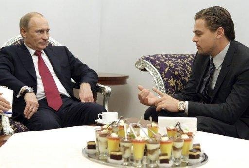 Putin diz que Leonardo DiCaprio &eacute; um homem de verdade