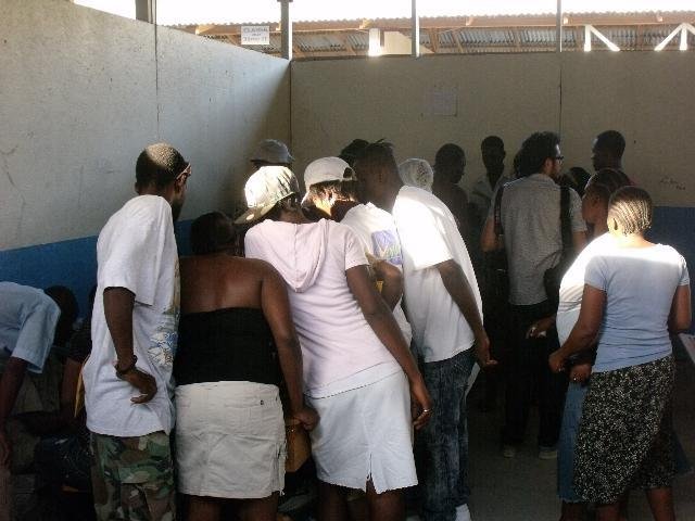 Haitianos votaram no dia 28 de novembro para presidente, senadores e deputados. Foto:Luciano Nagel 