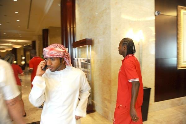 Andrezinho no hotel Rotana Beach