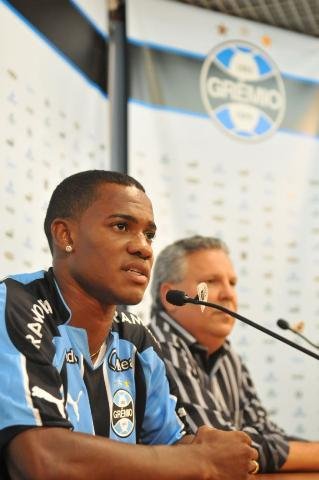 Primeiro clube grande na carreira, o Gr&ecirc;mio &eacute;, segundo o jogador, um sonho antigo