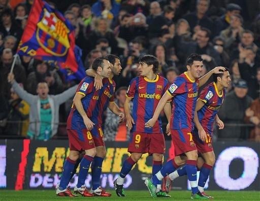 Pedro marcou os dois gols na vit&oacute;ria do Barcelona