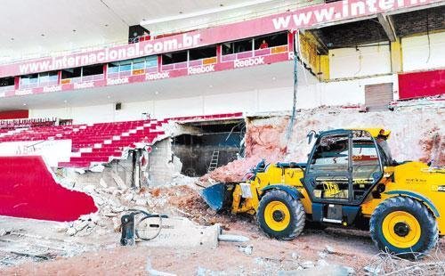 Reforma no Beira-Rio n&atilde;o deve atrapalhar jogos