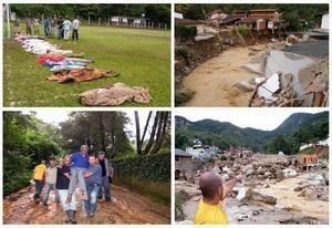 Desabrigados lotam gin&aacute;sio em Teres&oacute;polis