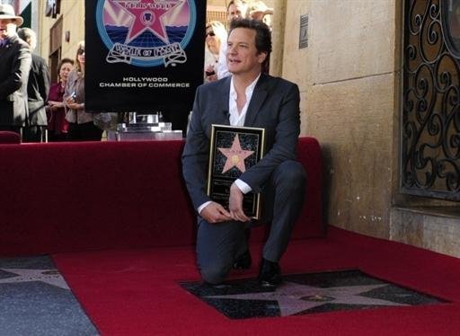 Colin Firth ganha estrela em Hollywood 
