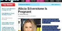 Atriz Alicia Silverstone anuncia que está grávida do primeiro filho
