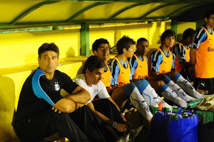 Banco de reservas do time Tricolor