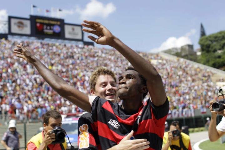 Negueba marcou o gol do t&iacute;tulo do Flamengo na Copa S&atilde;o Paulo