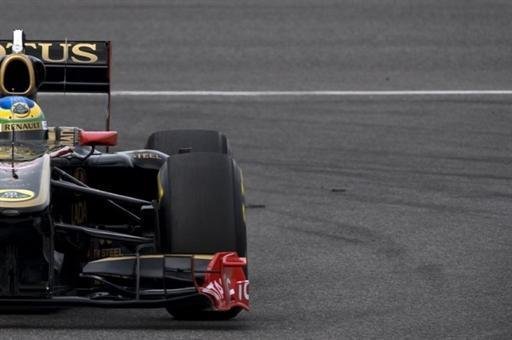 Bruno Senna estreou em testes com a Renault