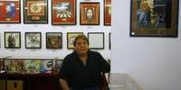 O colecionador Rodolfo Vázquez, de 53 anos, é proprietário dos objetos exibidos no museu