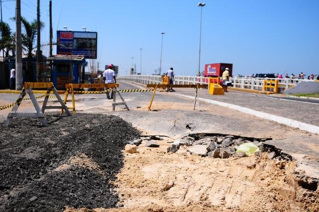 Rompimento de cano fecha ponte que liga Tramanda&iacute; a Imb&eacute;