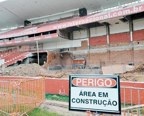 Fifa exige posicionamento do Inter sobre obras no Beira-Rio