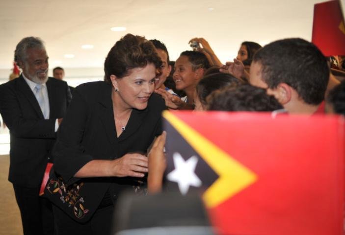 Antes de encontro com ministro do Timor Leste, Dilma comemorou expans&atilde;o do PIB em 2010