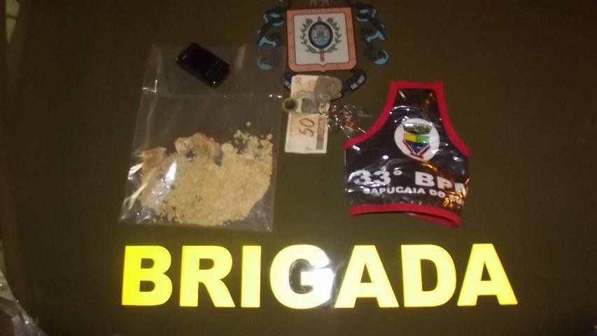 BM de Sapucaia do Sul apreende mais de 1 mil pedras de crack durante o Carnaval 