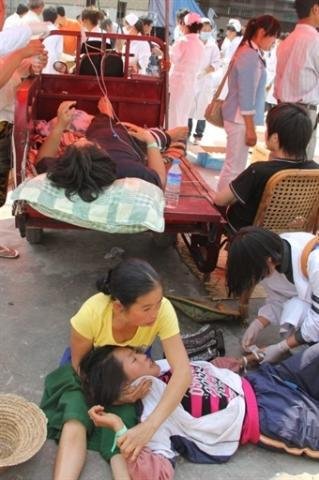 Mais de 170 ficaram feridas em consequ&ecirc;ncia do terremoto 