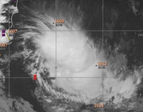 Rara tempestade tropical se forma na costa do Brasil e aparece no mapa de ciclones extratropicais da Nasa