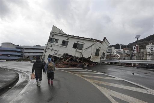 Casa foi arrastada por terremoto