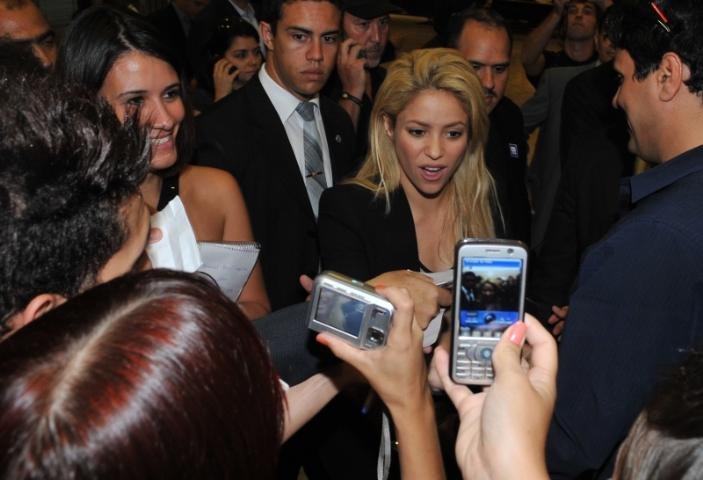 Dilma recebe cantora Shakira no Planalto 