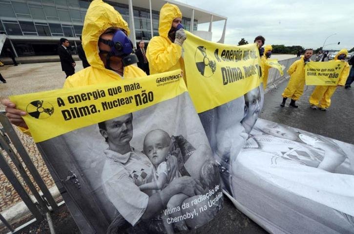 Protesto aconteceu em frente ao Pal&aacute;cio do Planalto, em Bras&iacute;lia