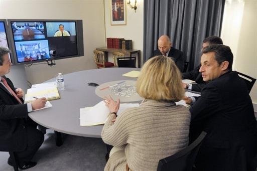 L&iacute;deres europeus participaram de teleconfer&ecirc;ncia com Barack Obama sobre a L&iacute;bia