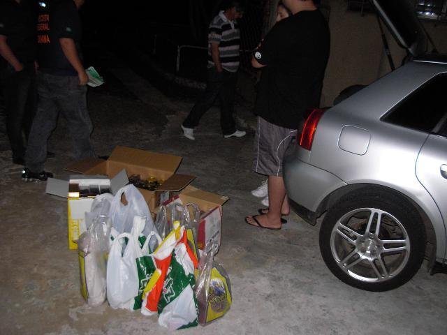 Contrabando apreendido no in&iacute;cio da madrugada. Foto: Divulga&ccedil;&atilde;o/RF