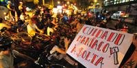 Massa Crítica faz pedalada em protesto por liberação de atropelador