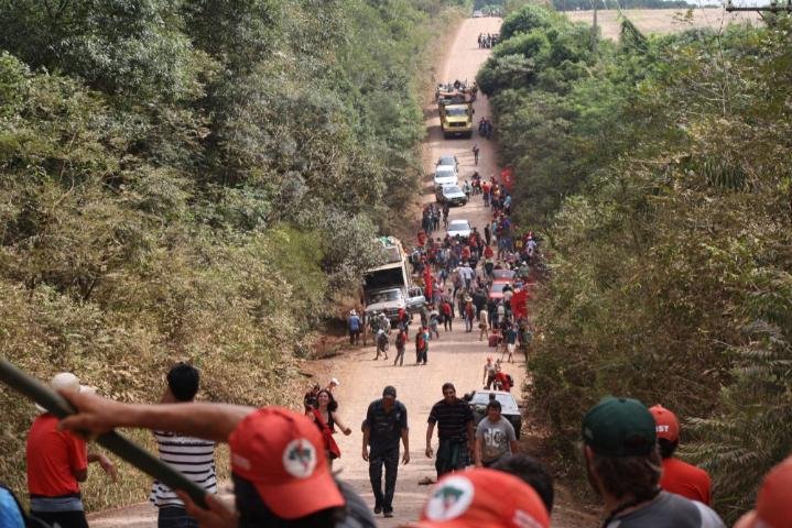 Acampamento foi feito no mesmo local onde aconteceu a primeira invas&atilde;o &agrave; fazenda