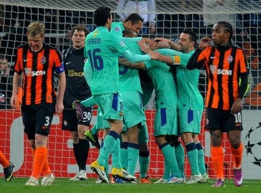 Com gol de Messi, Barcelona vence Shakhtar e avan&ccedil;a na Liga dos Campe&otilde;es
