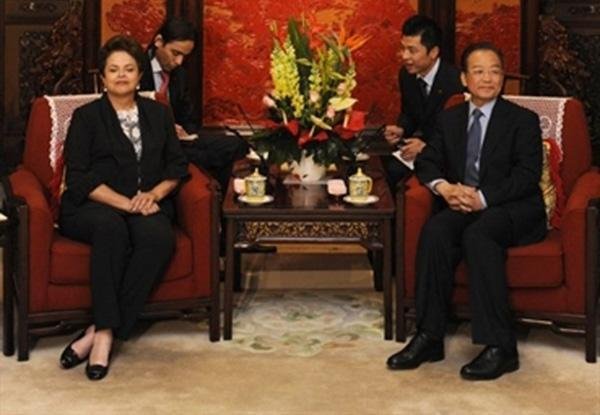 Dilma encontrou com o premier chin&ecirc;s Wen Jiabao