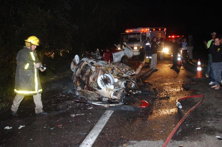 O acidente ocorreu na noite dessa ter&ccedil;a-feira, na ERS 040, em Viam&atilde;o