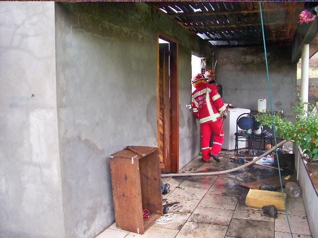 Homem colocou fogo na casa onde morava