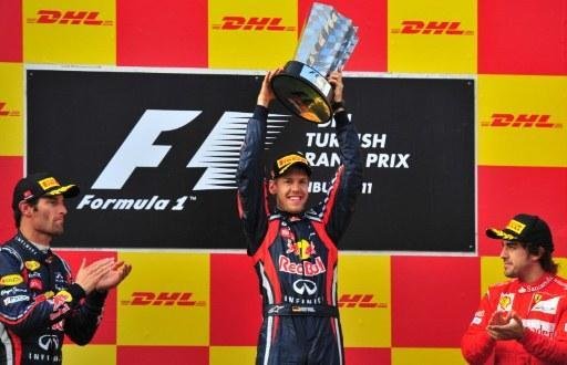 Webber ficou em segundo e Alonso, em terceiro
