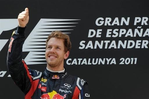 Vettel fatura mais uma no GP da Espanha