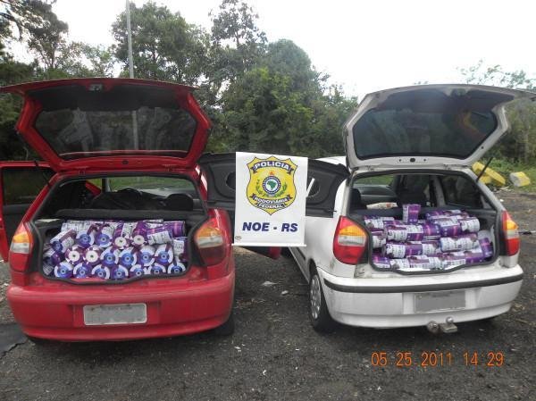 PRF apreende 55 mil DVDs contrabandeados em Os&oacute;rio