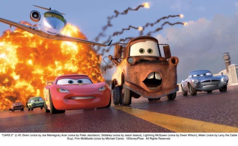 Carros 2 lidera bilheterias nos EUA e no Canad&aacute; 