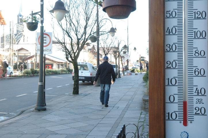 Gramado tamb&eacute;m registrou baixas temperaturas