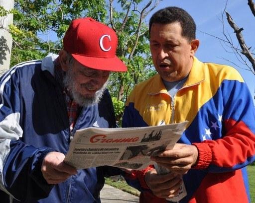 Televis&atilde;o estatal divulga imagens de Ch&aacute;vez com Fidel