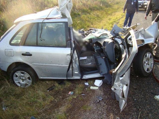 O acidente ocorreu na BR 290, em Ros&aacute;rio do Sul, na Fronteira Oeste