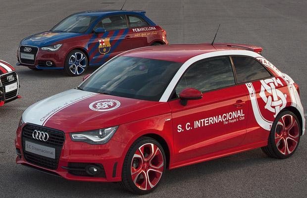 Audi personaliza carro com bras&atilde;o e cores do Inter