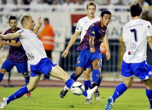 Barcelona empata em primeiro amistoso de pr&eacute;-temporada