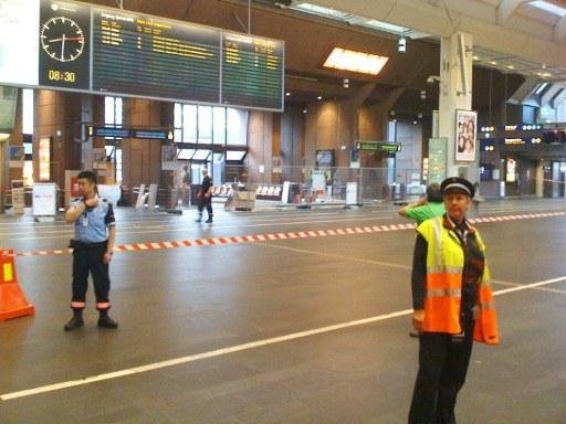 Mala suspeita faz pol&iacute;cia evacuar esta&ccedil;&atilde;o central de Oslo 
